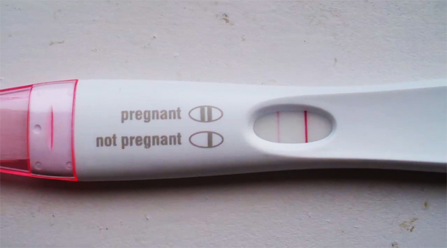 Negatv terhesteszt