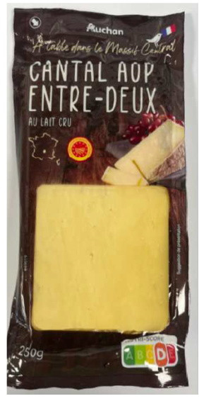 Auchan Prémium MMM! Cantal közepesen hosszú ideig érlelt sajt