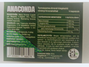 forgalomból kivont étrend-kiegészítő - Anaconda