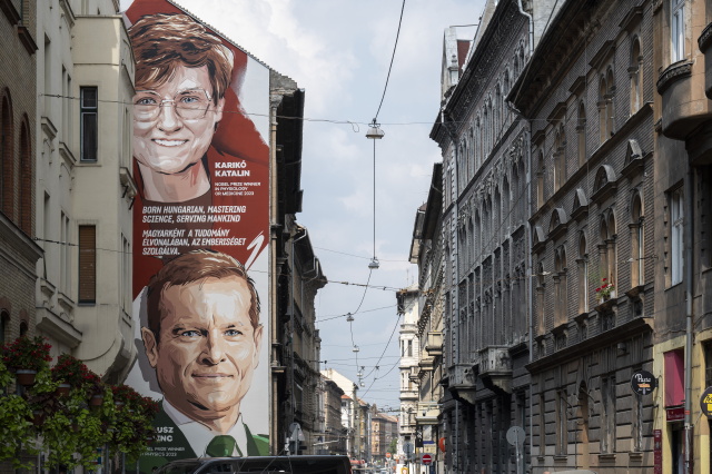 A magyar Nobel-djasok fala Budapesten