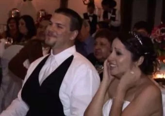 Esküvőjén lepte meg az apuka lányát, mindenki elsírta magát - VIDEÓVAL