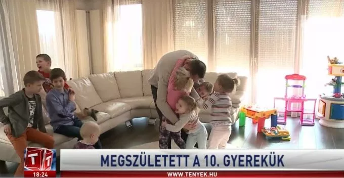 Megszületett egy szegedi család tizedik gyermeke - videó